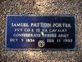 Samuel Patton Porter Gravestone